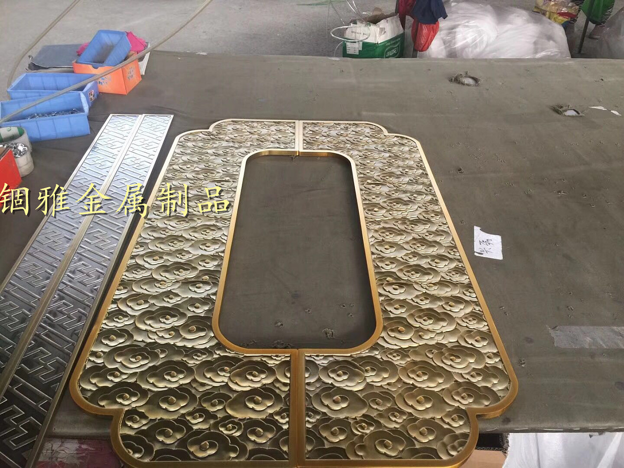 錮雅精雕仿古銅鋁板雕刻拉手